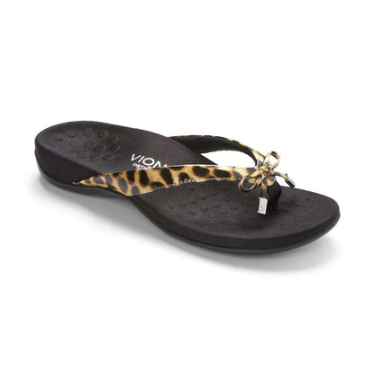 Bella Toe Post Sandal - Tan Leopard