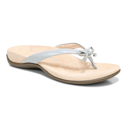 Bella Toe Post Sandal - Light Grey