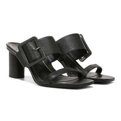 Brookell Heeled Sandal - Black Leather
