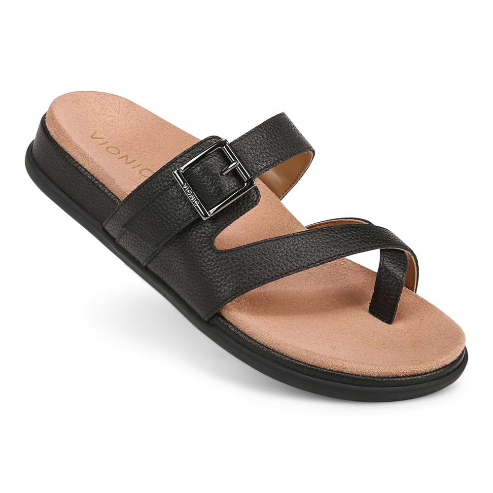 Carmela Slide Sandal - Black