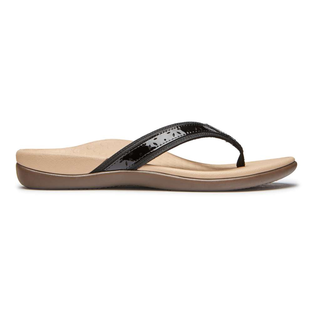 Casandra Toe Post Sandal - Black