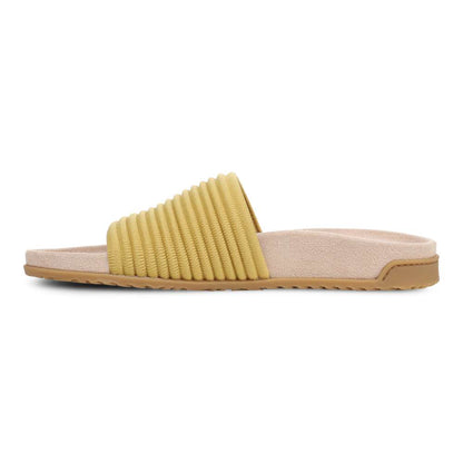 Evie Knit Slide Sandal - Dijon
