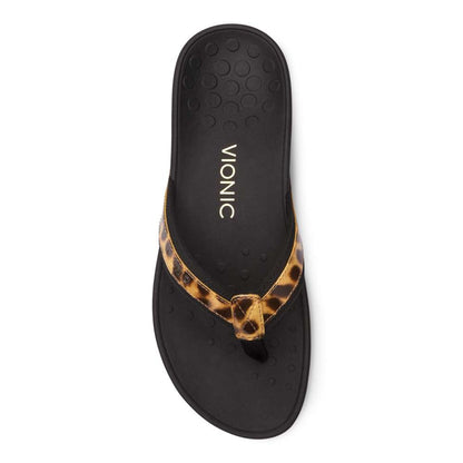 High Tide Platform Sandal - Tan Leopard