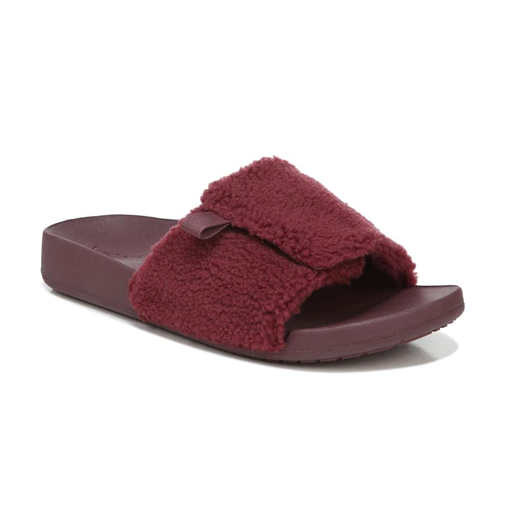 Keira Shearling Slide Sandal - Port