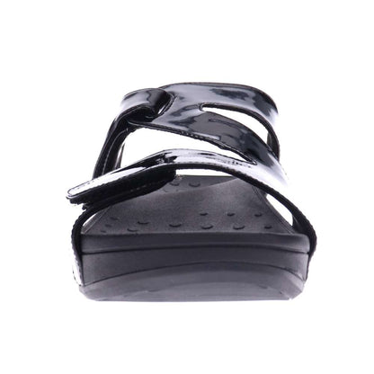 Kyla Platform Sandal - Black Patent