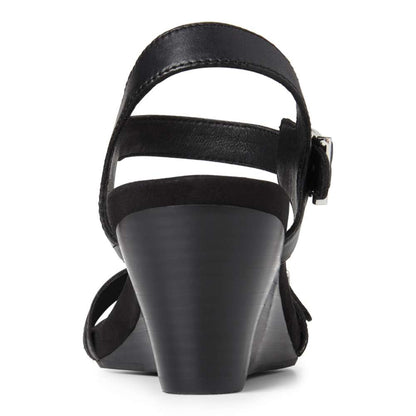 Laurie Wedge Sandal - Black