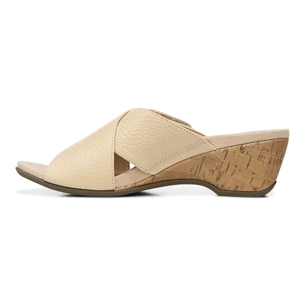 Leticia Wedge Sandal - Semolina