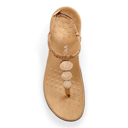 Lizbeth Sandal - Gold Cork
