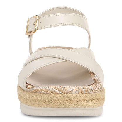 Mar Platform Sandal - Cream Leather
