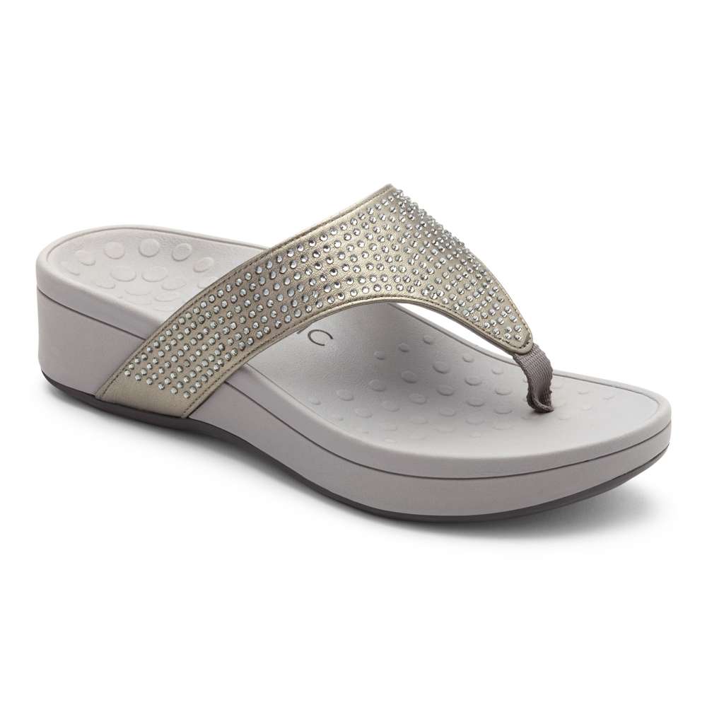 Naples Platform Sandal - Pewter