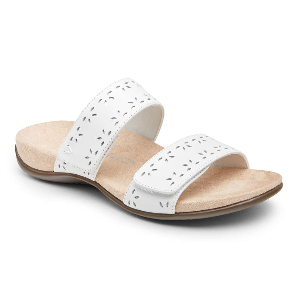 Randi Slide Sandal - White