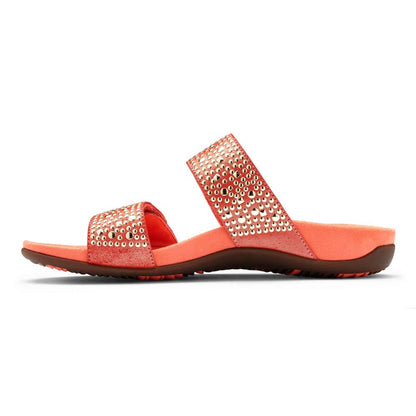 Samoa Slide Sandal - Coral
