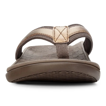 Tide Women's Toe Post Sandal - Bronze Metallic