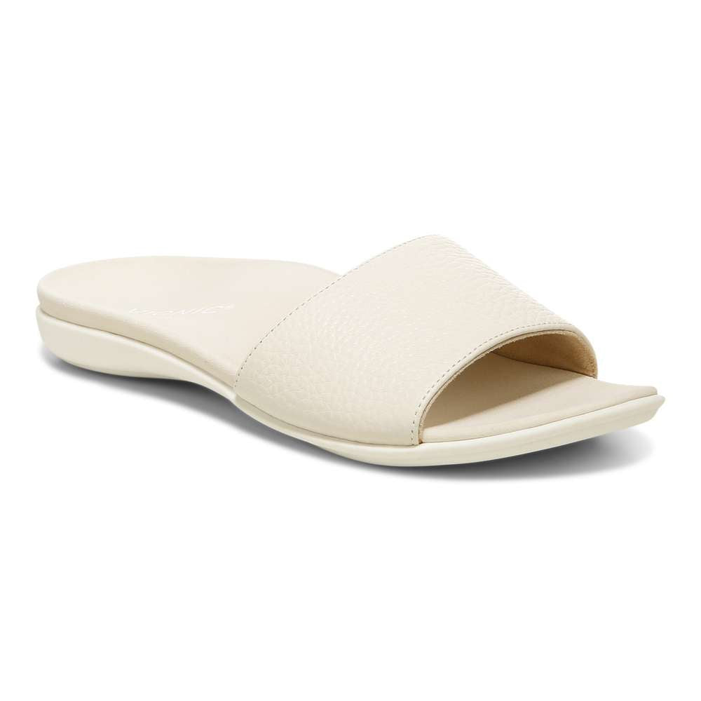 Val Slide Sandal - Cream