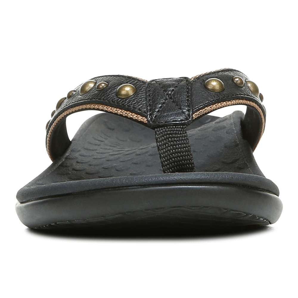 Vanessa Toe Post Sandal - Black