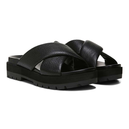 Vesta Flatform Lug Sandal - Black
