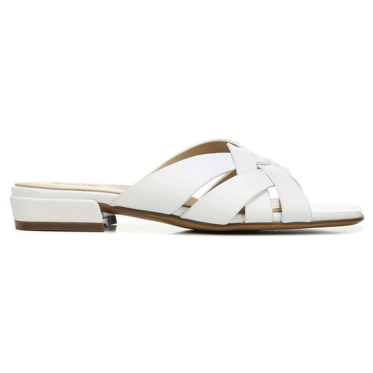 Ashford Slide - White Leather