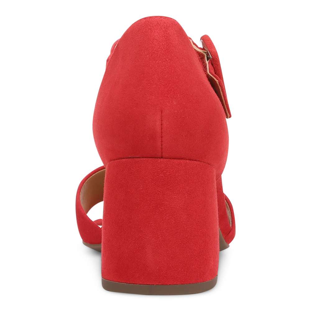 Chardonnay Heeled Sandal - Red