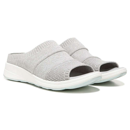 Iconic Slide - Oyster/Silver Smoke