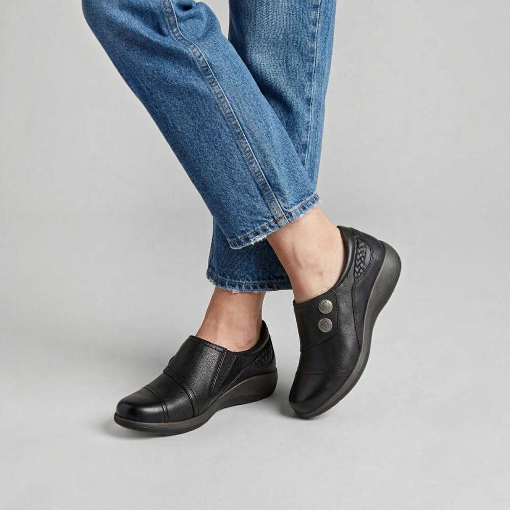 Karina Casual Monk Strap - Black